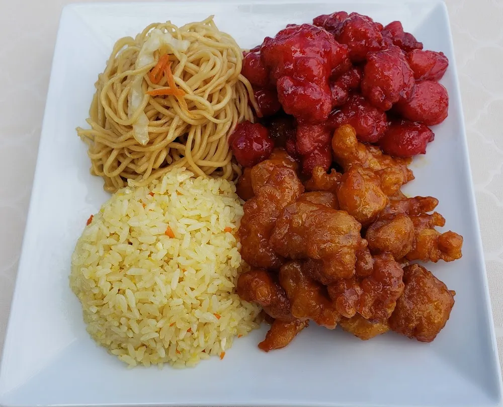 Orange Chicken Beef Broccoli Fried Rice